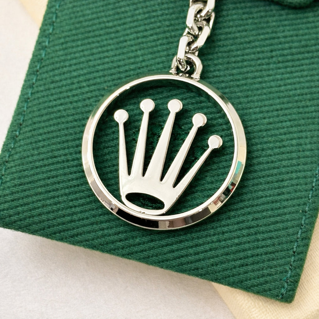 Steel Crown Emblem Keychain