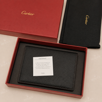 Cognac Black Signature Passport Holder