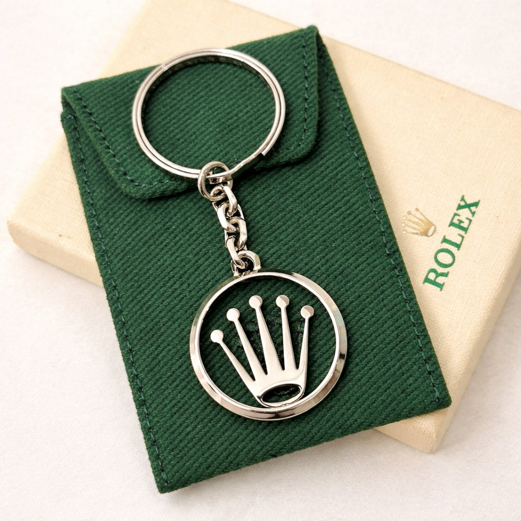 Steel Crown Emblem Keychain