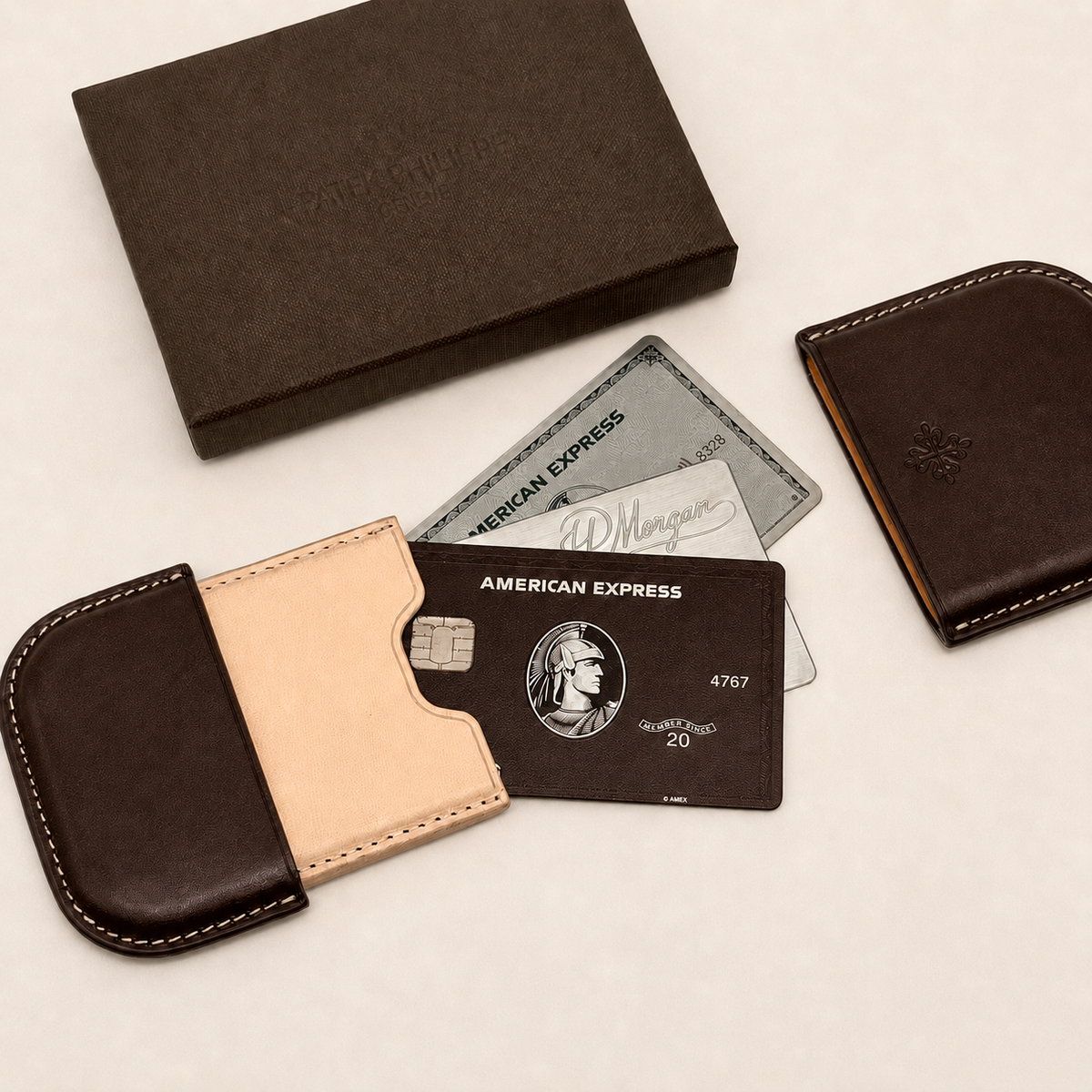 Calatrava Cross Leather Card Holder
