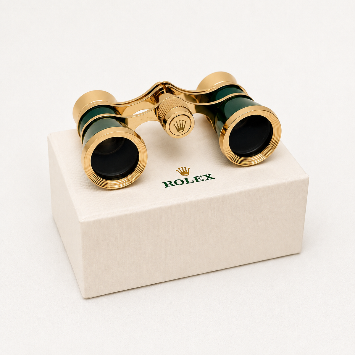 Gold Lacquer Engraved Opera Binoculars