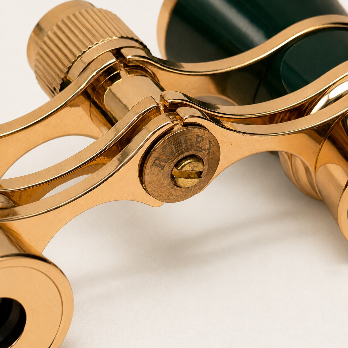 Gold Lacquer Engraved Opera Binoculars