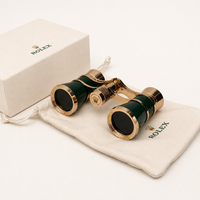 Gold Lacquer Engraved Opera Binoculars