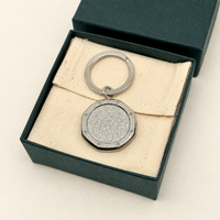 Frosted Royal Oak Keychain