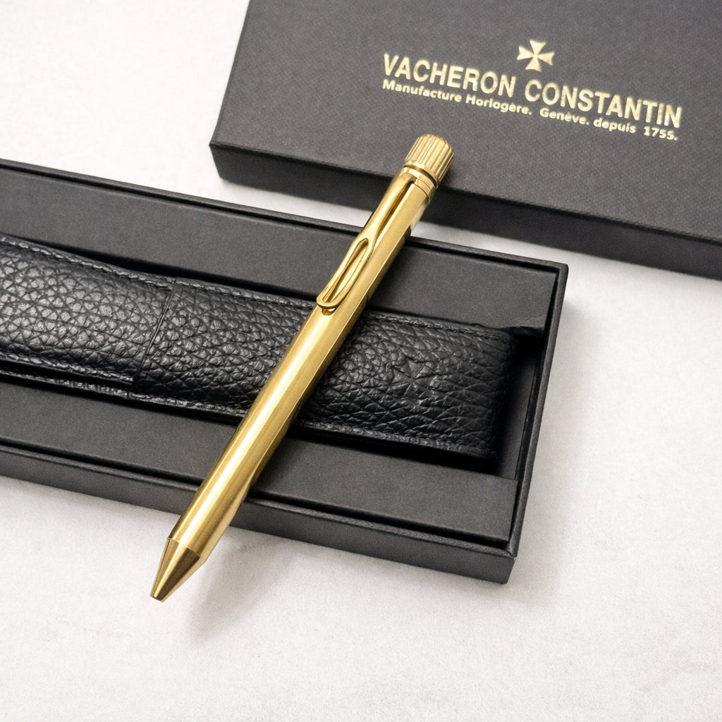 Malte Elegance Brass Pen Set