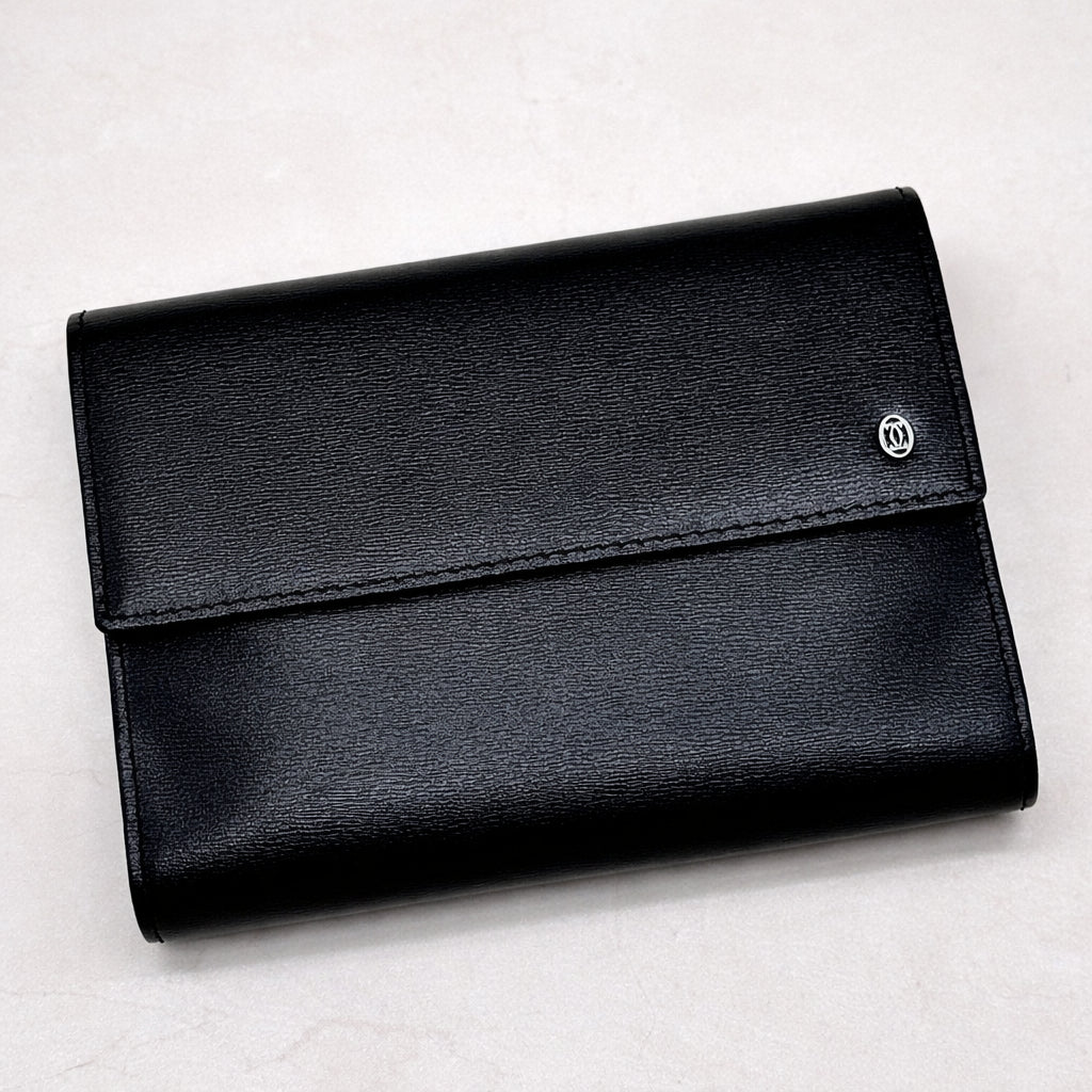 Red & Black Playing Cards Leather Case Set